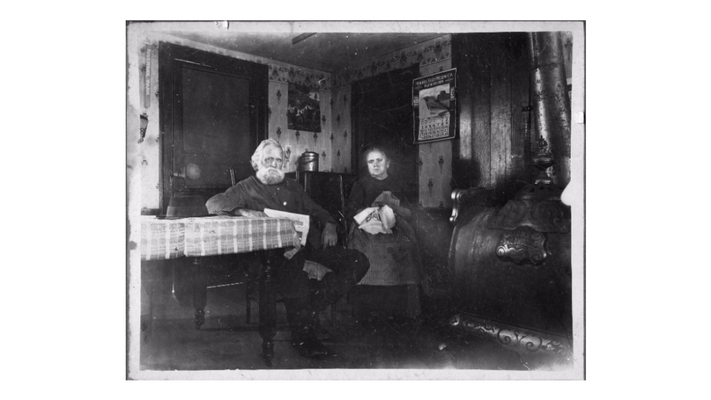 "James and Hannah Bennett ," 1910-1916, from Wilbraham Public Library.