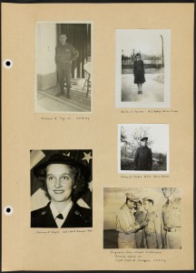 Page from Westborough World War II memorial scrapbook" [ca. 1940-1976]. From the Westborough Public Library.