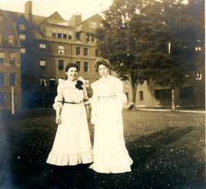 Abbot Academy.  "Abbot girls on Lawn."  Photograph.  1901.