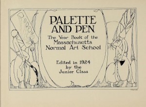 Palette and Pen from MassArt yearbook collection.
