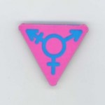  Transgender symbol pin  from the Digital Transgender Archive