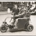 Cambridge Sparks and his radio scooter