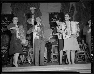 Accordion players  on Spreading New England's Fame radio program