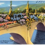 Bridge of flowers at Shelbourne Falls, Mohawk Trail, Mass.
